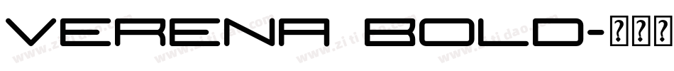 Verena Bold字体转换